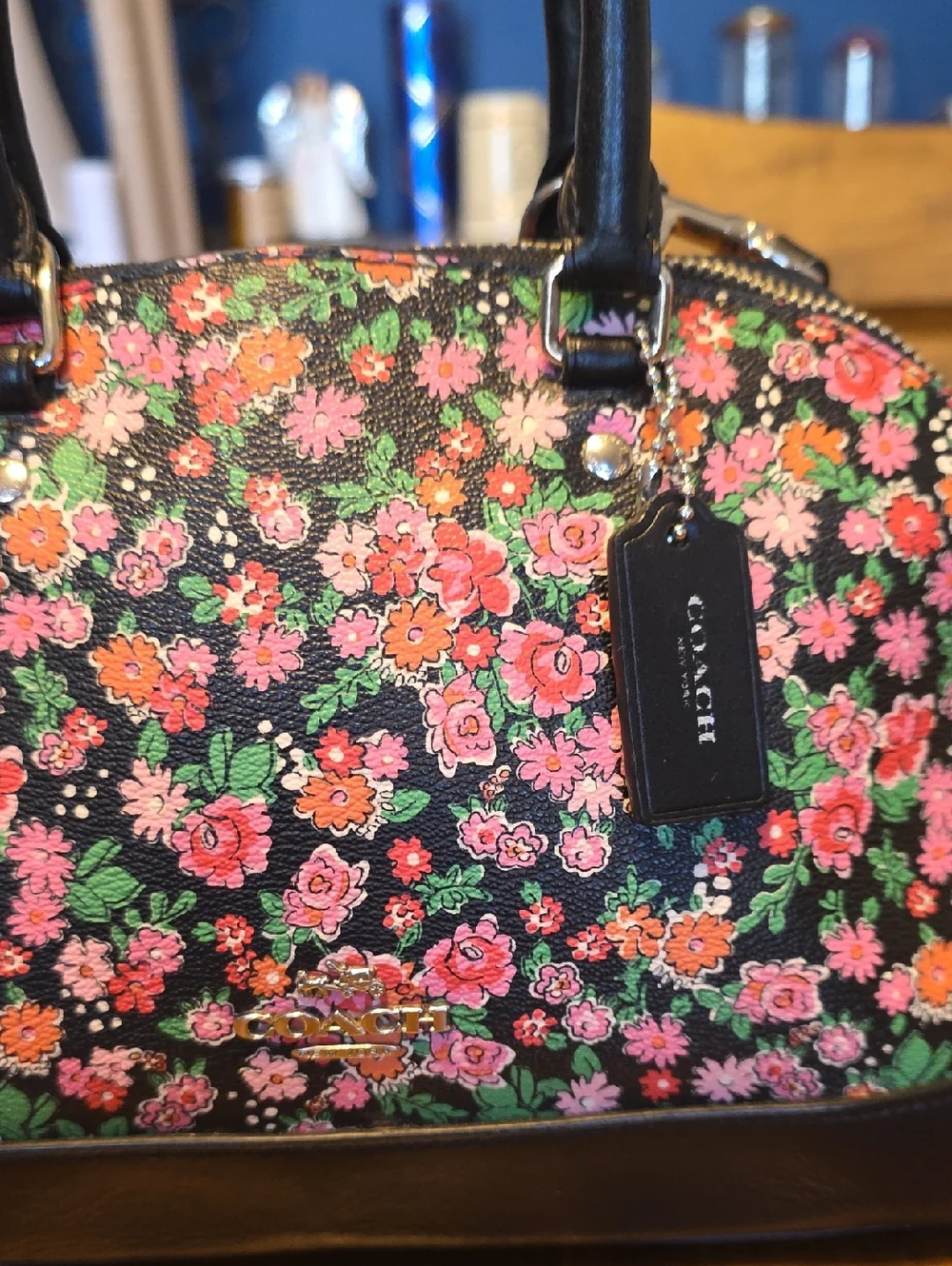 Coach Posey Cluster Floral Print Coated Canvas Sierra Satchel